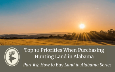Top 10 Priorities When Purchasing Hunting Land in Alabama